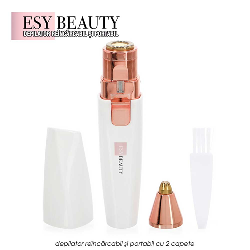 ESY Beauty - Depilator Reincarcabil Si Portabil Pentru Parul Facial Si Corporal